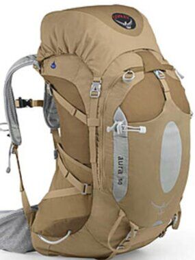 Osprey Backpack Womens Aura AG 50 Brown sugar, Tan color, sz WS
